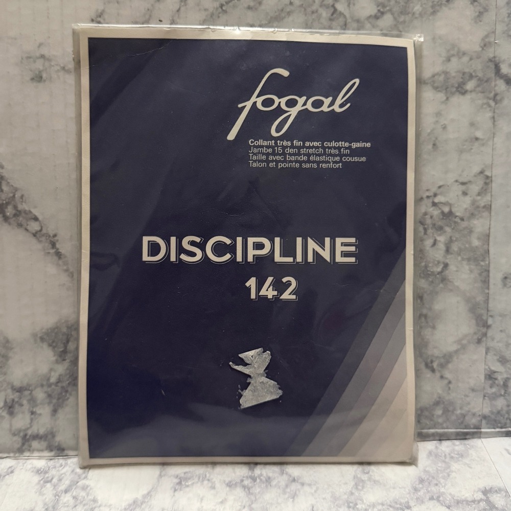 Fogal Discipline 142 Pantyhose Bronze Color 515 Sheer Control Top Tights Size L